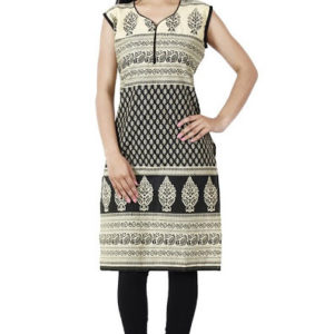 Black Printed Kurti