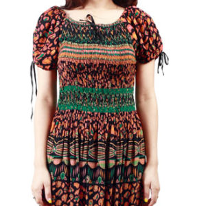 Orange Chiffon Dress