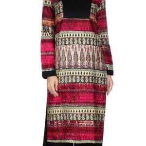 Multicolor and Black Rayon Readymade Kurti and Palazzo Set