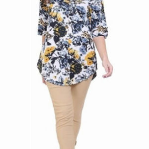 Printed Rayon Long Top
